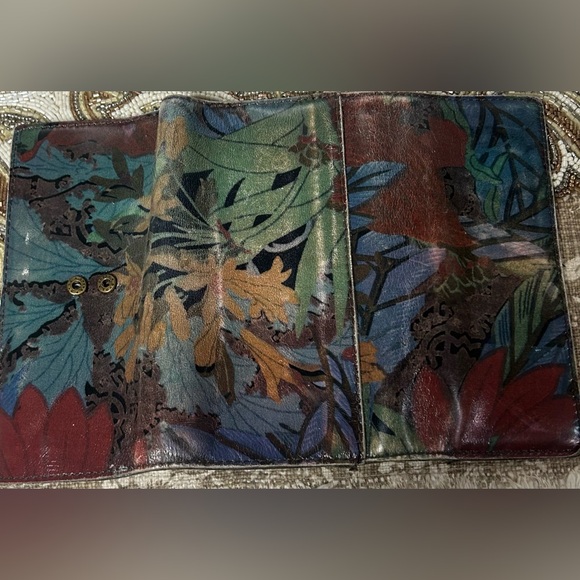 Patricia Nash Wallet Leather Multicolor Trifold - Picture 4 of 5